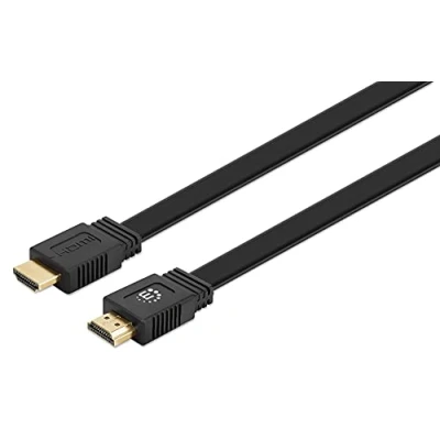 Afbeelding van Manhattan 355650 HDMI kabel Aansluitkabel A stekker, stekker 15.00 m Zwart 4K UHD, Afgeschermd (dubbel