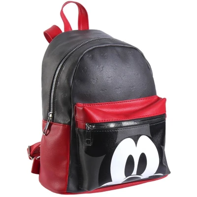 Afbeelding van Disney Rugzak Micky Mouse 7 Liter Imitatieleer Zwart/rood