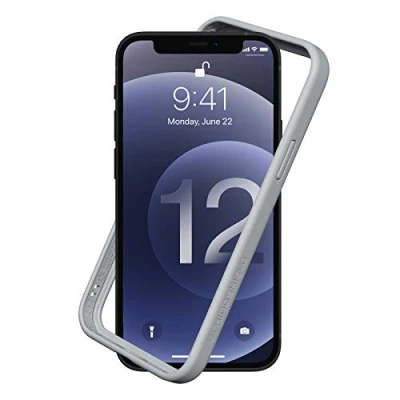 Afbeelding van RhinoShield CrashGuard NX beschermhoes compatibel met [iPhone 12 Pro Max] dunne bescherming, personaliseerbaar, schokdemping [BPA vrij] platinagrijs