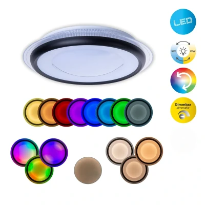 Afbeelding van LED plafondlamp Canna RGB CCT afstandsbediening