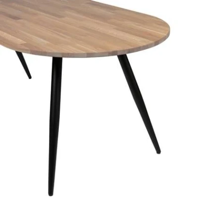 Afbeelding van WOOOD Tablo Ovaal Tafelblad Incl. 2 standen Poot Conisch 74,4x220x90
