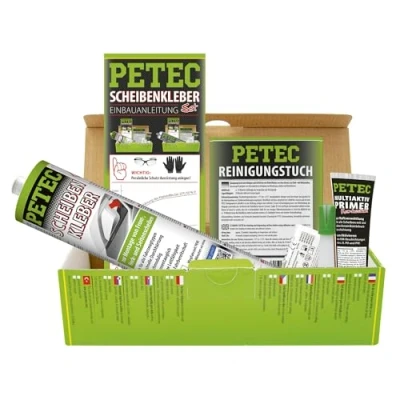 Afbeelding van PETEC 83333 Ruitenkit Zwart Blisterverpaking 310 20