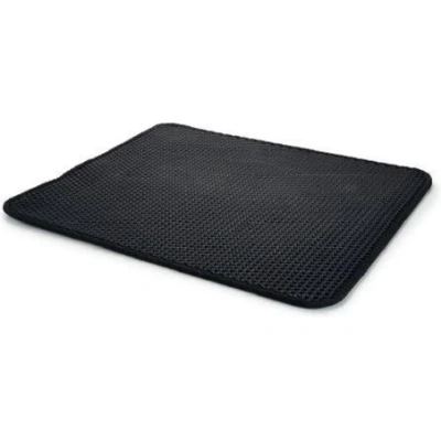 Afbeelding van Kattenbakmat dubbel zwart 60 x 50cm