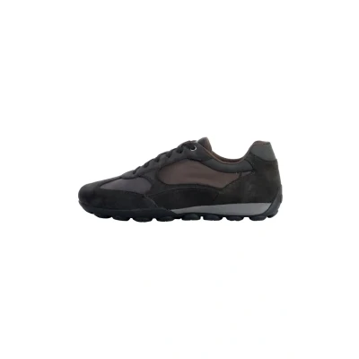 Afbeelding van Geox Basket CUIR Sneakers laag, Heren, Maat: 41, Coffee Kunststof