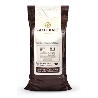 Afbeelding van Callebaut 54% pure chocolade chips (callets) 10 kg
