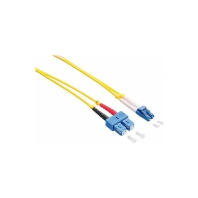 Image de LogiLink Cordon de raccordement mode unique LC (M) pour SC 3 m fibre optique duplex 9 / 125 micromètres OS2 sans halogène jaune
