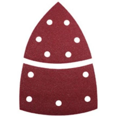 Afbeelding van Wolfcraft 1812000 Multi schuurpapier Met klittenband, Geperforeerd Korrelgrootte 60 Hoekmaat 95 mm 10 stuk(s)