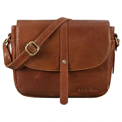 Afbeelding van STILORD &#039;Kira&#039; Lederen Handtas Dames Schoudertas Vintage Kleine Schouder Tas Uitgaan Avonden Winkelen