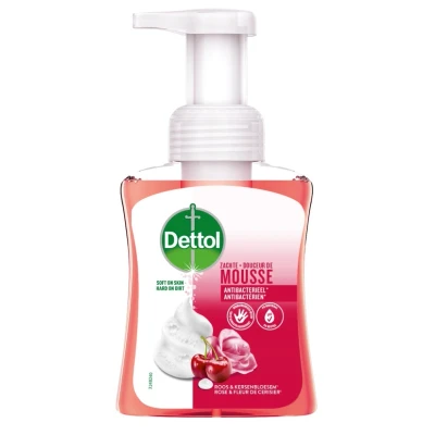 Afbeelding van Dettol Zachte Mousse Antibacteriëel met roos en kersenbloesem 250ML