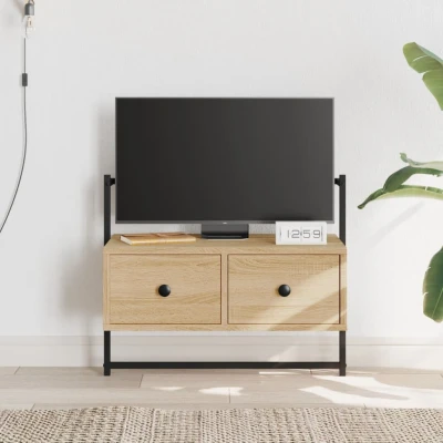 Afbeelding van Tv meubel wandgemonteerd 60,5x30x51 cm hout sonoma eikenkleurig