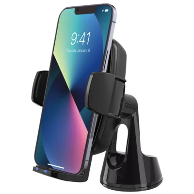Afbeelding van Scosche Wireless Charging Universal phone mount Telefoonhouder auto Dashboard / voorruit Ventilatierooster Draadloos opladen Zwart