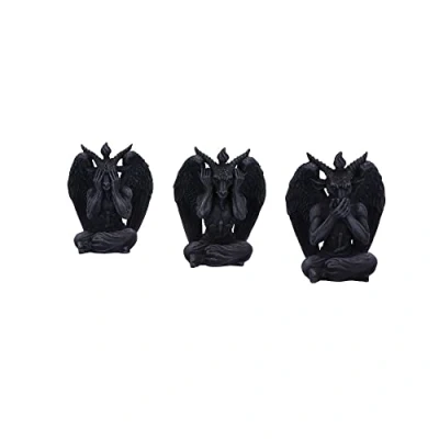 Afbeelding van Nemesis Now Three Wise Baphomet, 10,2 cm, zwart