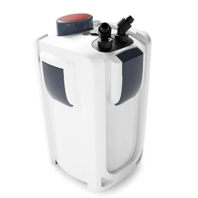 Afbeelding van SunSun HW 703B buitenfilter voor aquarium, debiet 1400 l/h, 9 W UVC en 3 filterstappen, materialen pomp,
