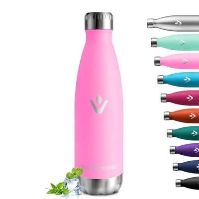 Afbeelding van 750 ml thermosfles, herbruikbare waterfles, roestvrijstalen dubbelwandig, BPA vrij, lekvrij, thermosfles voor kinderen, school, volwassenen, sport, reizen