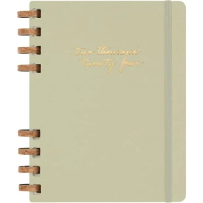 Afbeelding van Life planner 2024 Moleskine 7dag/2pagina&#039;s extra large 190x250mm hard cover ringen crush kiwi