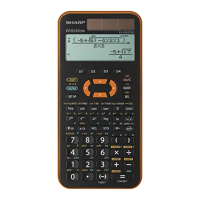 Afbeelding van Citizen Sh Elw531Xgyr Calculator Sharp Zwart Oranje Wetenschappelijk Write View