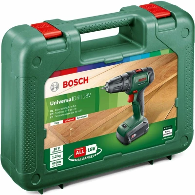 Afbeelding van Bosch Home and Garden UniversalDrill 18V 06039D4001 Accu schroefboormachine 18 V 1.5 Ah Li ion