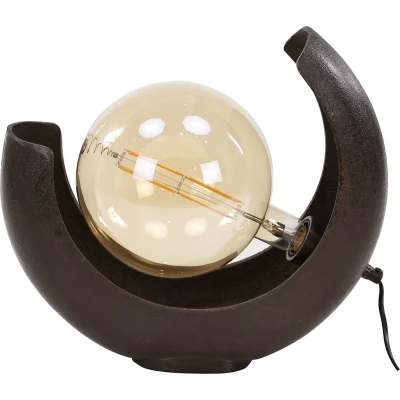 Afbeelding van AnLi Style Tafellamp half moon XL alu