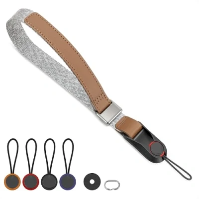 Afbeelding van SUNYA Camerariem met snelsluitgesp, nylon touw band compatibel DSLR of spiegelloze camera&#039;s, XR 01 Grijs