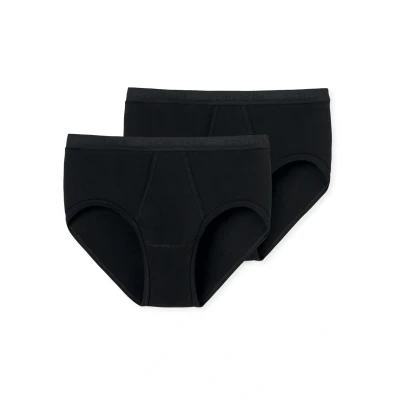 Afbeelding van Schiesser Feinripp 2 PACK Slip, Heren, Maat: Small, Schwarz