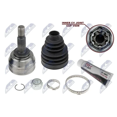 Afbeelding van NTY NPZ RE 007 Homokineet Vooras rechts, links Rubber RENAULT: MEGANE 2 Kombi,