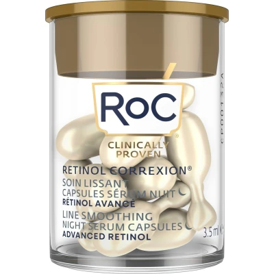 Afbeelding van Roc Retinol Correxion Line Smoothing Night Serum 10 Capsules