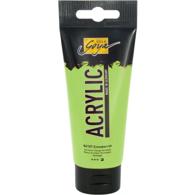 Afbeelding van Solo Goya Lichtgroene Acrylverf 100ml tube Hoge kwaliteit A merk