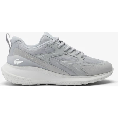 Afbeelding van Lacoste L003 EVO Sneakers laag, Heren, Maat: 43, Gris clair blanc q Imitatieleer/ textiel