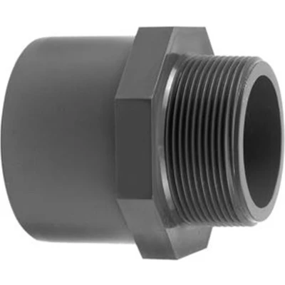 Afbeelding van Druk PVC puntstuk 75/90mm x 2/1/2&quot; 16 bar