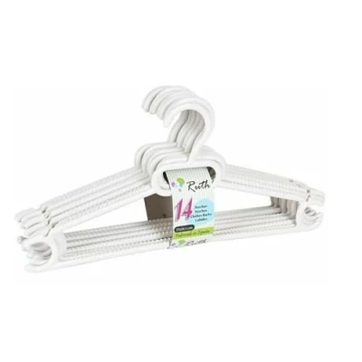Afbeelding van Kledinghangers Ruth Dem Plastic 14 Onderdelen 37 x 18,5 8 cm (8 Stuks)