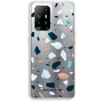 Afbeelding van Case Company® hoesje geschikt voor Oppo A94 5G Terrazzo N13 Soft Cover Telefoonhoesje Bescherming aan alle Kanten en Schermrand