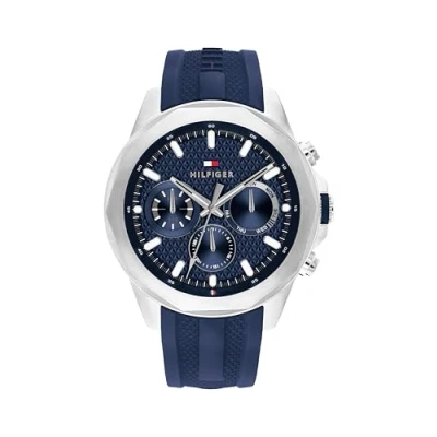 Afbeelding van Tommy Hilfiger LARS Chronograaf navy/silvercoloured, Heren, Maat: One Size, Navy/silver coloured