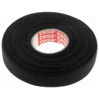 Image de TESA 51608 cap fleece cable tie for passenger compartment black 15mm x 25m 00009 00