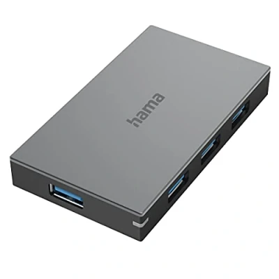 Afbeelding van Hama Usb Hub 4 Poorts 3.0 5 Gbit/S Snel Opladen Incl. Kabel En Netadapter