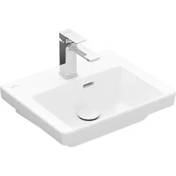 Afbeelding van Villeroy &amp; Boch Subway 3.0 fontein wit (45 x 37 cm) 1 kraangat, met