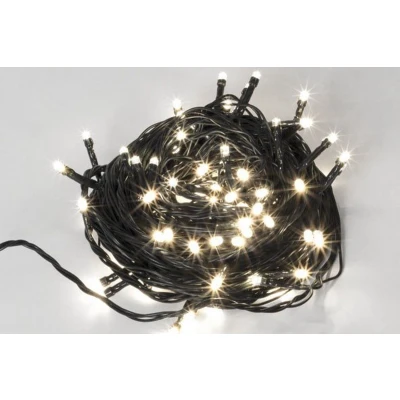 Afbeelding van LED Guirlande 40 lampen Koel wit Groene draad Modulator 6m 24V