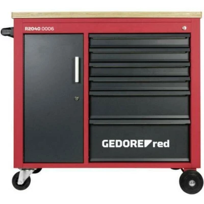 Image de GEDORE RED R20400006 Chariot à outils MECHANIC PLUS avec 6 tiroirs noir/rouge 3301818