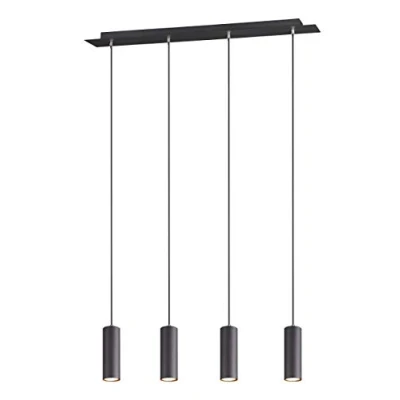 Image de Suspensions marley noir mat 4x35w gu10