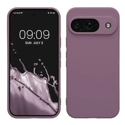 Afbeelding van kwmobile telefoonhoesje geschikt voor Google Pixel 9 Hoesje smartphone Precisie camera uitsnede In Bleke iris