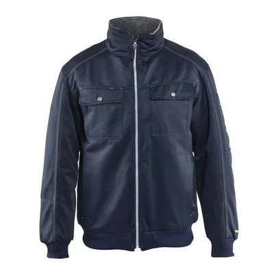 Image de Blouson pilote hiver polyester / coton marine