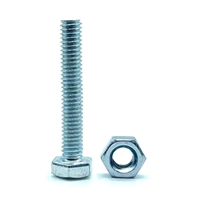 Afbeelding van DOJA Barcelona bouten en moer M14 10 schroeven zeskantkop met zeskantmoer x 80 mm van verzinkt staal moeren voor schroefservice, metalen schroeven,