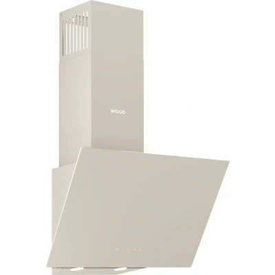 Afbeelding van Wiggo WE E513G(C) Schuine Afzuigkap 50cm Creme Glas