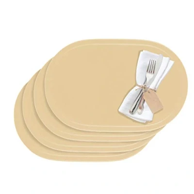 Afbeelding van Westmark Set van 4 placemats, 45,5 x 29 cm, vinyl, beige, Saleen collectie: Fun