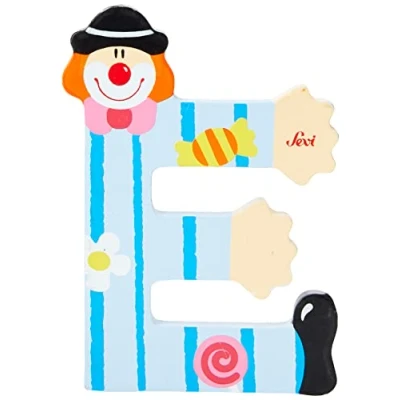 Afbeelding van Sevi Letter E Clown Oranje 10 Cm
