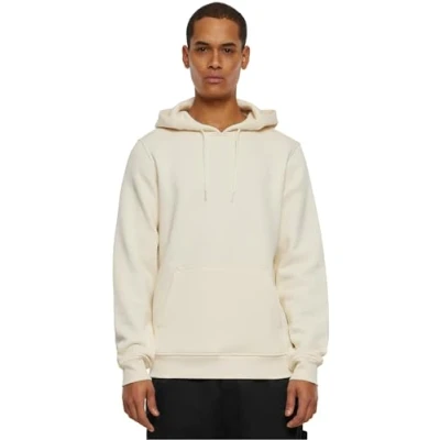 Afbeelding van Build Your Brand Heavy Hoody voor heren, Wit zand