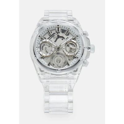 Afbeelding van Guess Athena Horloge, Dames, Maat: One Size, Clear transparent