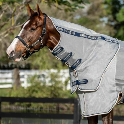 Afbeelding van Rambo Halsstuk Protector Silver/Navy/Wit