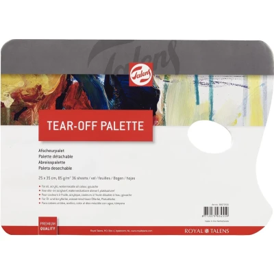 Afbeelding van Talens Afscheurbare Mengpaletten Voor Verf, Ft 25 X 35 Cm, Pak Met 36 Vellen Palet