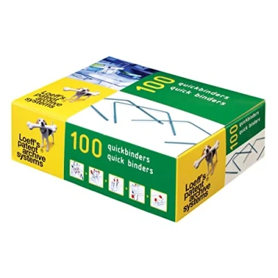 Afbeelding van Loeff&#039;s Quickbinder Lengte 100 Mm. Doos Van Stuks. Archiefbinders