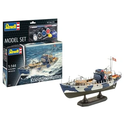 Afbeelding van 1:144 Revell 65242 KFK Kriegsfischkutter Mine warfare vessels Schip Model Set Plastic Modelbouwpakket